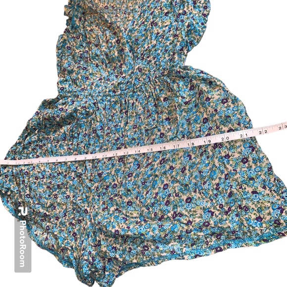 Red Berry Romper Floral Ruffle - Picture 7 of 13